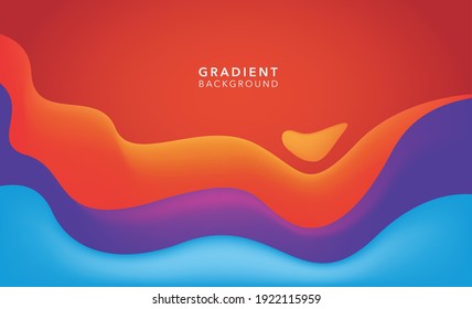 colorful gradient abstract background template