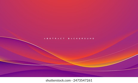 Bunte Farbverlauf abstrakte Hintergrund gewellte Form Design Vektorgrafik.