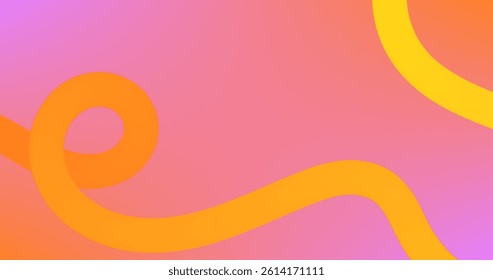 Colorful gradient abstract background with wavy lines. Vector illustration for graphic resource 