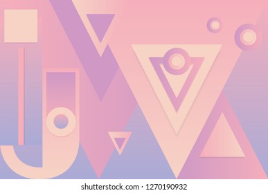 Colorful gradient abstract futuristic geometric background