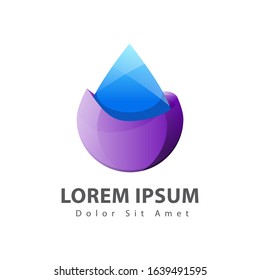 Colorful gradient abstract logo, Modern logo vector illustration, 