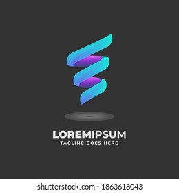 colorful gradient abstract swirl logo