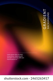 Fondo de póster de Vector abstracto de degradado colorido