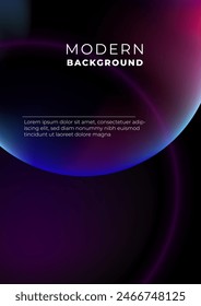 Colorful gradient abstract vector poster background