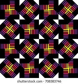 Colorful gradient abstract vector wallpaper. Seamless rainbow stripe pattern. EPS10 vector illustration for fabric, wrapping paper, texture, fashion design. Irregular design on white background.