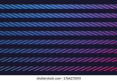 Colorful gradient art backdrop. Technology glitch cover. Vector illustration. EPS 10