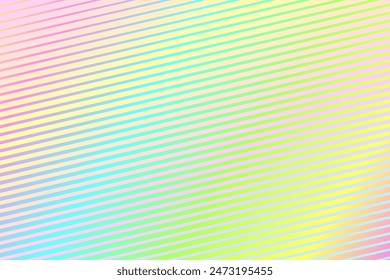 Colorful gradient background with bright and dynamic diagonal lines. Abstract, vibrant, multicolored backdrop suitable for modern design