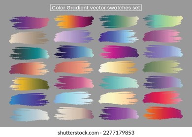 Colorful gradient background bright smooth vibrant set