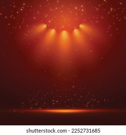 Colorful Gradient Background, Celebration Lighting and Sparkles, Red and Black Gradient Party Background 