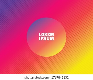Fondo de gradiente colorido con círculo y lugar para texto, arte de textura abstracta y tema de papel tapiz Ilustración vectorial