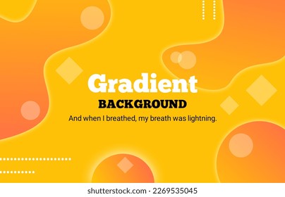 Colorful Gradient background with gradient color. Design with beautiful shape.