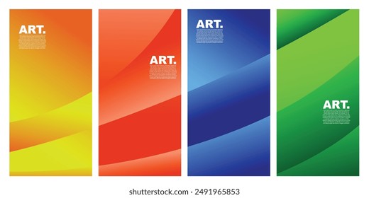 Colorful gradient background with cool abstract space area suitable for social media