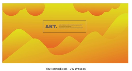 Colorful gradient background with cool abstract space area suitable for social media