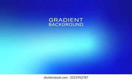 Colorful Gradient Background. Dark Blue and Light Blue Color Blended. Grainy Noise Texture. Design for Social Media, Trendy, Vintage, Brochure, Banner