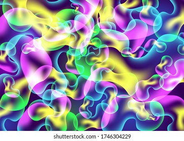 Colorful gradient background design. Abstract liquid shapes and fluid background. Cool background design for posters. Vector illustration.
