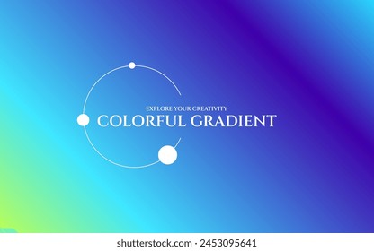 Buntes Farbverlaufhintergrund-Design für Ihre Kreativität