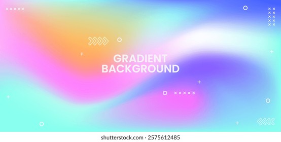 A colorful gradient background with a lot of dots and lines. The background is a mix of blue, pink