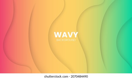 fondo de gradiente colorido luz ondulada dinámica y estilo de lujo sombra Vector
