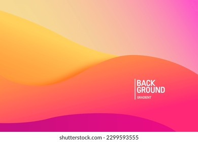 Colorful gradient background. Fluid banner template vector illustration. Abstract background