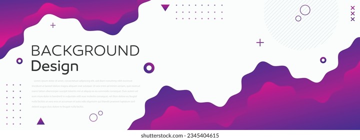 Colorful Gradient Background Fluid Shapes. backgrounds banner with  purple gradient color