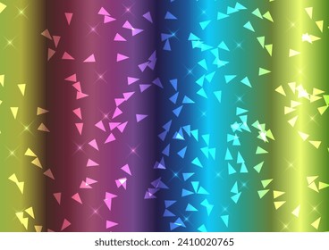 Colorful gradient background with highlights and geometric shapes