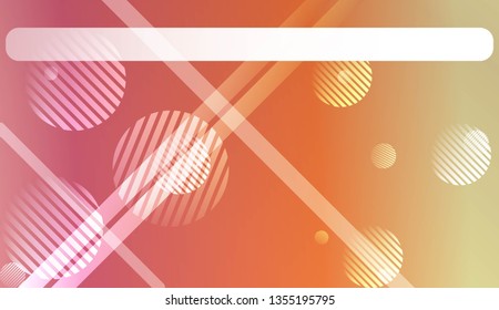 Colorful Gradient Background with Line, Circle. For Your Graphic Design, Banner Or Poster. Vector Illustration