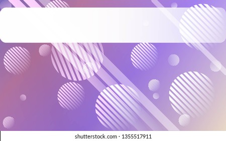 Colorful Gradient Background with Line, Circle. For Website Pattern, Banner Or Poster. Vector Illustration