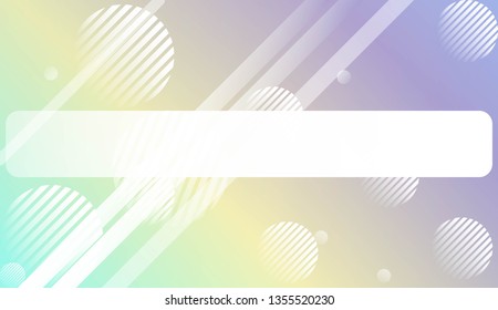 Colorful Gradient Background with Line, Circle. For Website Pattern, Banner Or Poster. Vector Illustration
