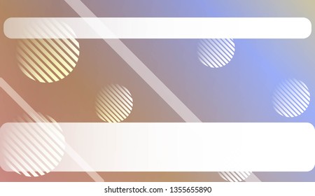 Colorful Gradient Background with Line, Circle. For Website Pattern, Banner Or Poster. Vector Illustration