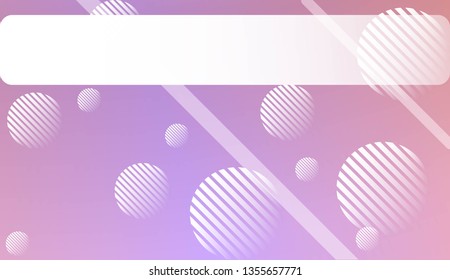 Colorful Gradient Background with Line, Circle. For Website Pattern, Banner Or Poster. Vector Illustration