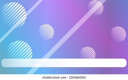 Colorful Gradient Background with Line, Circle. For Your Graphic Design, Banner Or Poster. Vector Illustration