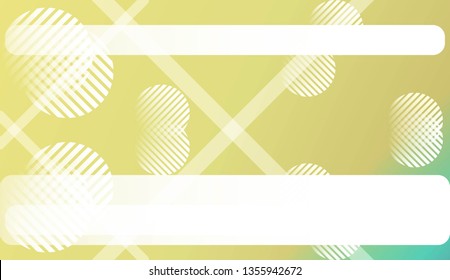 Colorful Gradient Background with Line, Circle. For Website Pattern, Banner Or Poster. Vector Illustration