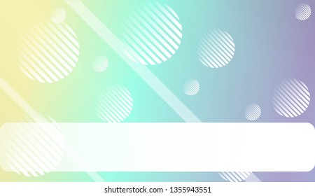 Colorful Gradient Background with Line, Circle. For Website Pattern, Banner Or Poster. Vector Illustration