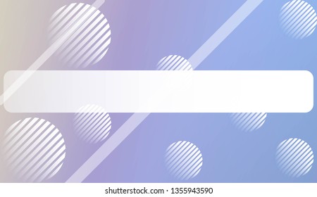 Colorful Gradient Background with Line, Circle. For Website Pattern, Banner Or Poster. Vector Illustration