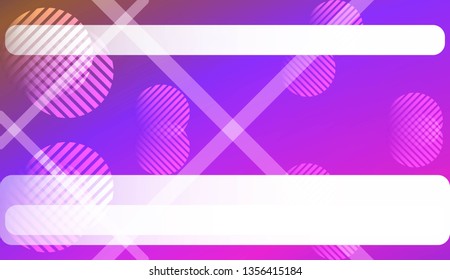 Colorful Gradient Background with Line, Circle. For Your Graphic Design, Banner Or Poster. Vector Illustration