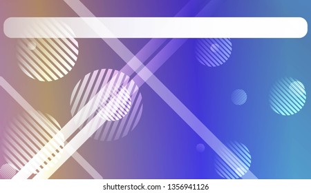 Colorful Gradient Background with Line, Circle. For Your Graphic Design, Banner Or Poster. Vector Illustration