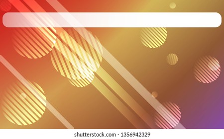 Colorful Gradient Background with Line, Circle. For Your Graphic Design, Banner Or Poster. Vector Illustration