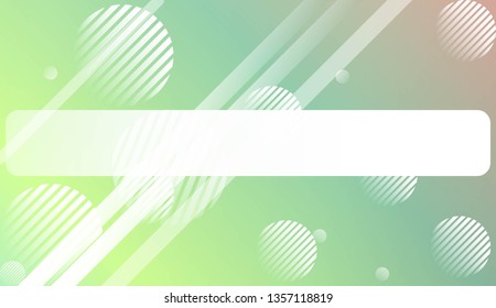 Colorful Gradient Background with Line, Circle. For Website Pattern, Banner Or Poster. Vector Illustration