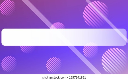 Colorful Gradient Background with Line, Circle. For Website Pattern, Banner Or Poster. Vector Illustration