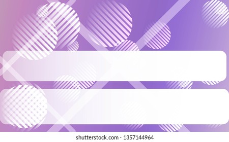Colorful Gradient Background with Line, Circle. For Website Pattern, Banner Or Poster. Vector Illustration