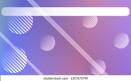 Colorful Gradient Background with Line, Circle. For Website Pattern, Banner Or Poster. Vector Illustration