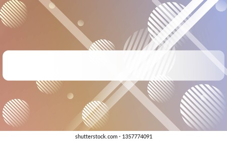 Colorful Gradient Background with Line, Circle. For Website Pattern, Banner Or Poster. Vector Illustration