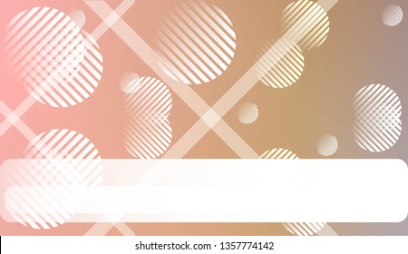 Colorful Gradient Background with Line, Circle. For Website Pattern, Banner Or Poster. Vector Illustration