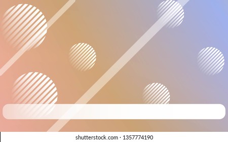 Colorful Gradient Background with Line, Circle. For Website Pattern, Banner Or Poster. Vector Illustration