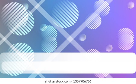 Colorful Gradient Background with Line, Circle. For Your Graphic Design, Banner Or Poster. Vector Illustration