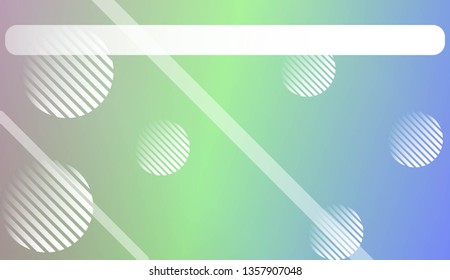 Colorful Gradient Background with Line, Circle. For Website Pattern, Banner Or Poster. Vector Illustration