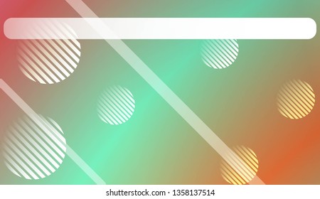 Colorful Gradient Background with Line, Circle. For Your Graphic Design, Banner Or Poster. Vector Illustration