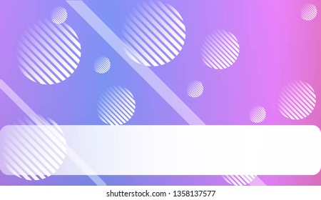 Colorful Gradient Background with Line, Circle. For Your Graphic Design, Banner Or Poster. Vector Illustration