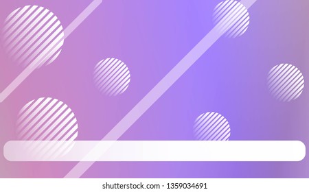 Colorful Gradient Background with Line, Circle. For Website Pattern, Banner Or Poster. Vector Illustration