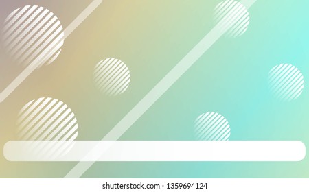 Colorful Gradient Background with Line, Circle. For Website Pattern, Banner Or Poster. Vector Illustration